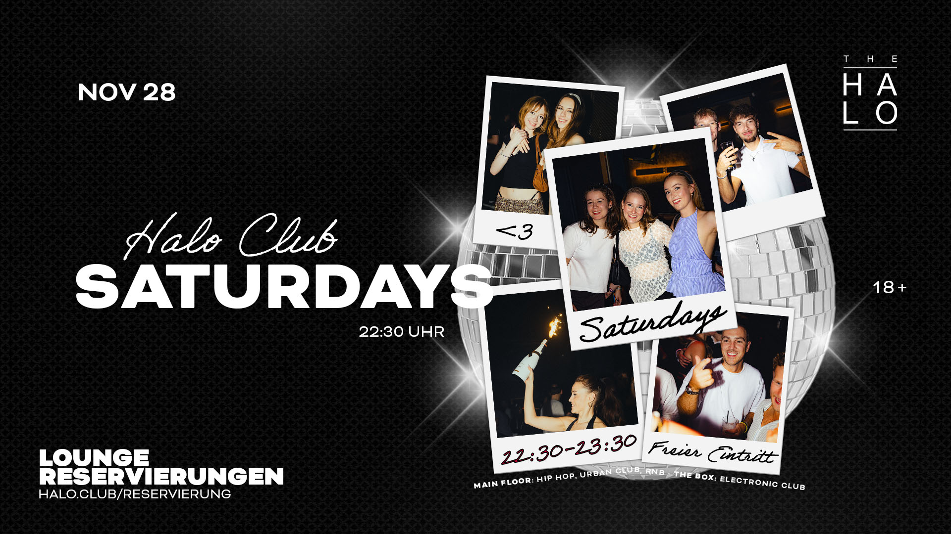 HALO CLUB Saturdays