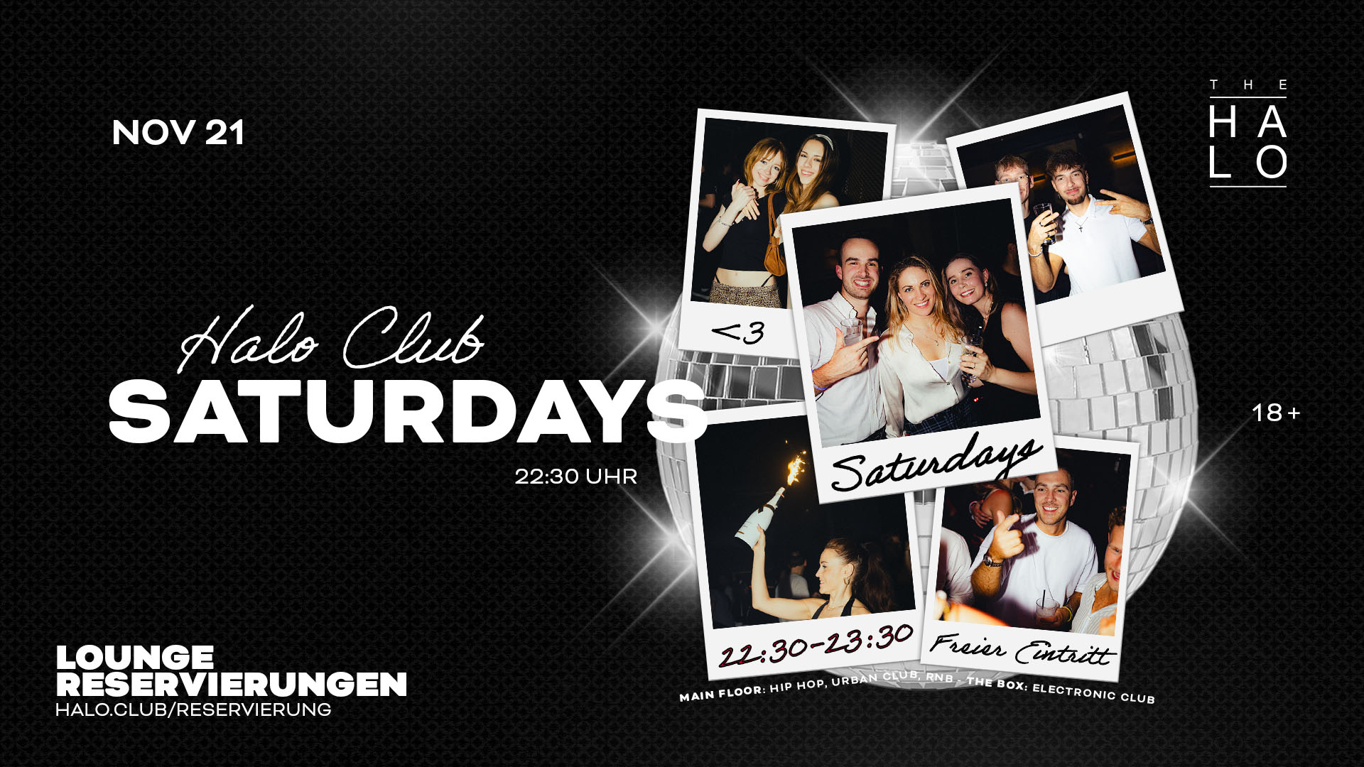 HALO CLUB Saturdays