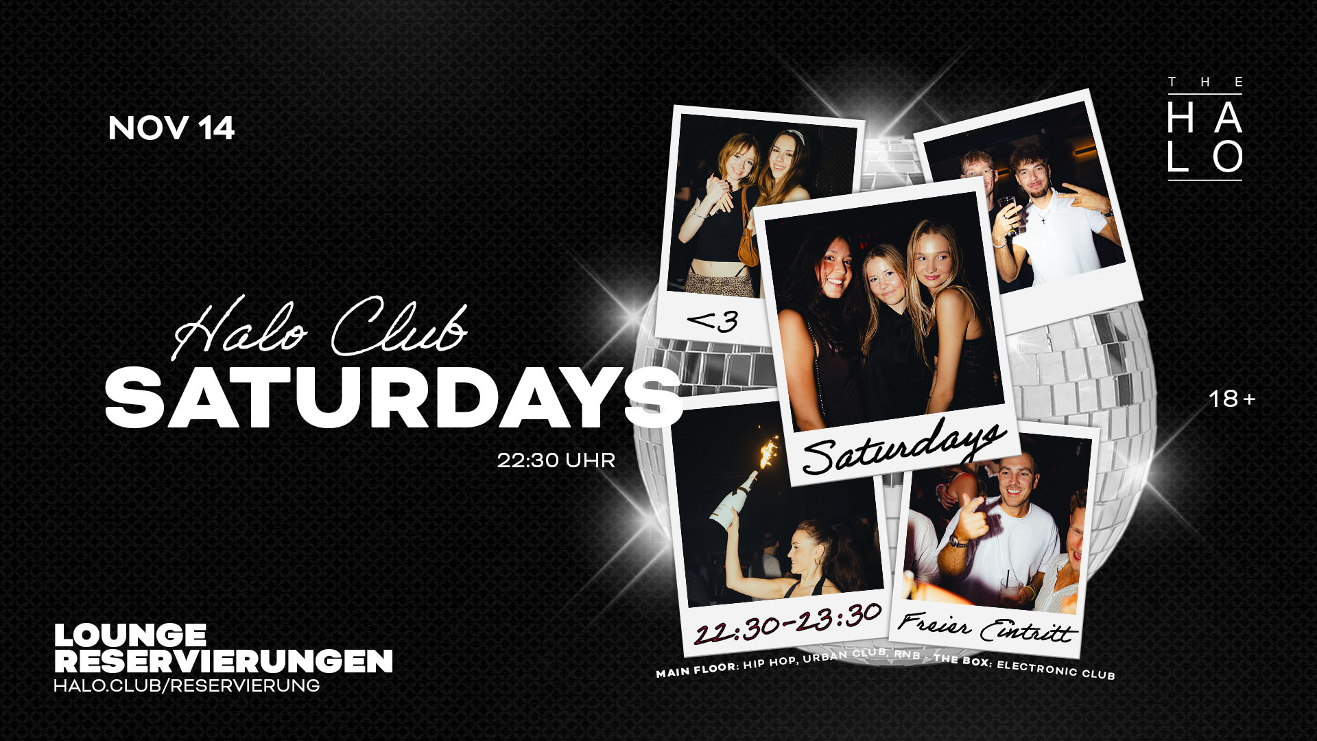 HALO CLUB Saturdays