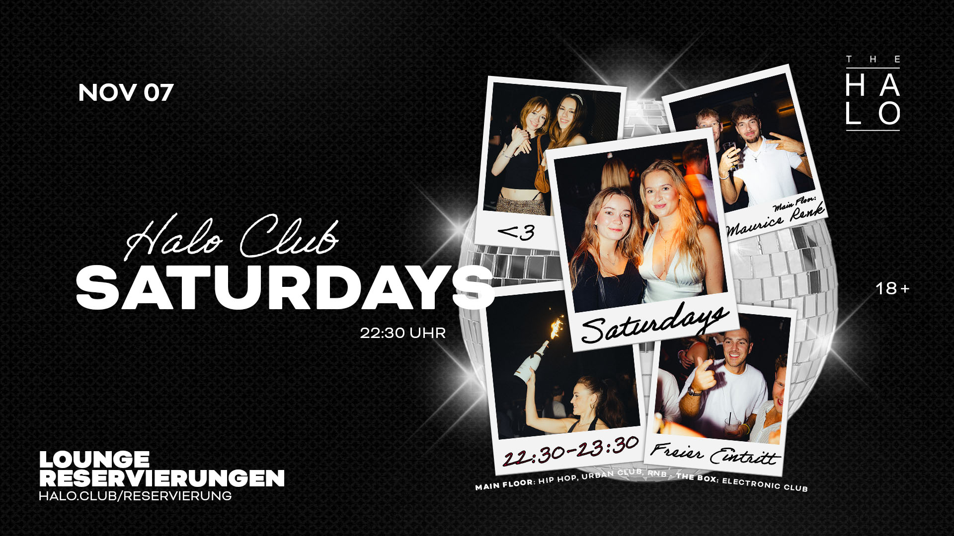 HALO CLUB Saturdays