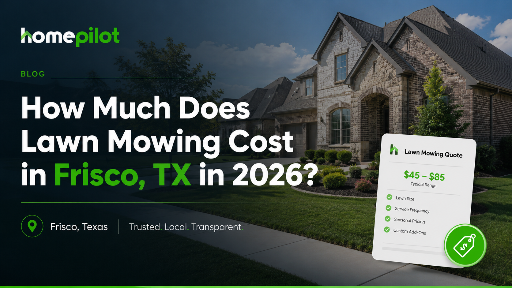 How Much Does Lawn Mowing Cost in Frisco, TX in 2026?