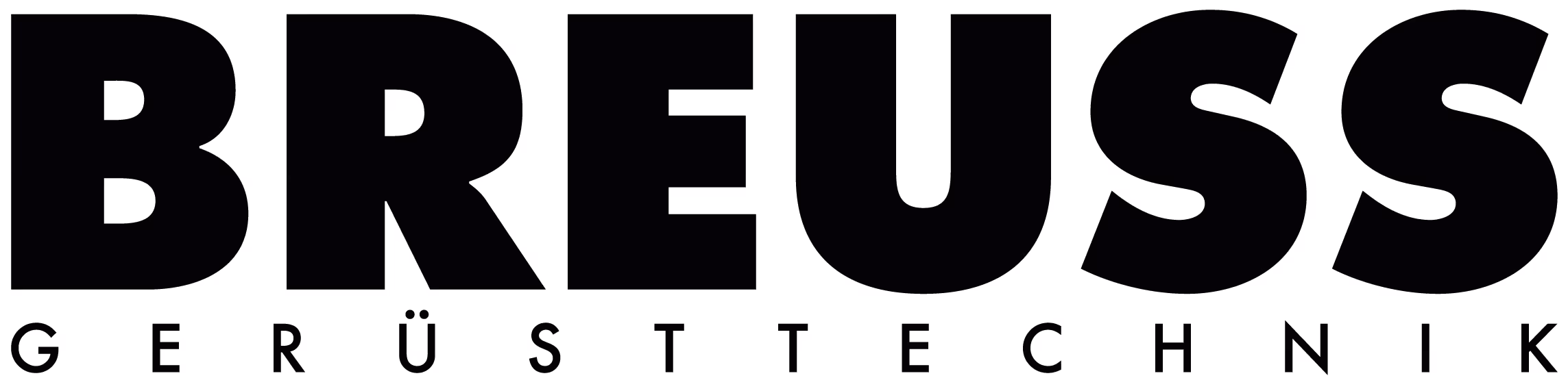 Logo mit dem Schriftzug BREUSS GERÜSTTECHNIK in Großbuchstaben.