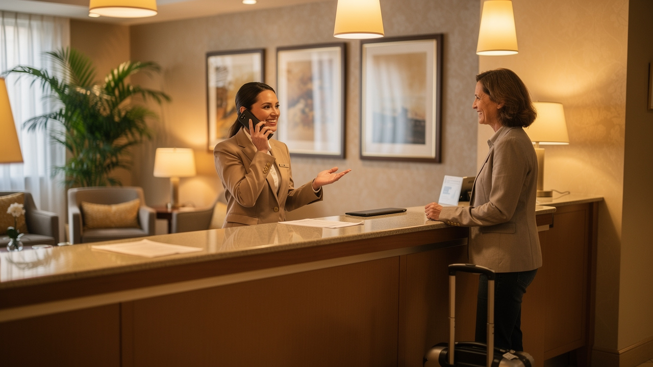 Enhance Guest Experience with 'Please Wait While Your Call Is Being Connected'