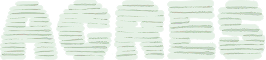 Stylized white text spelling the word ACRES with horizontal lines across the letters.