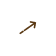 Brown arrow pointing diagonally up and to the right on a white circular background.