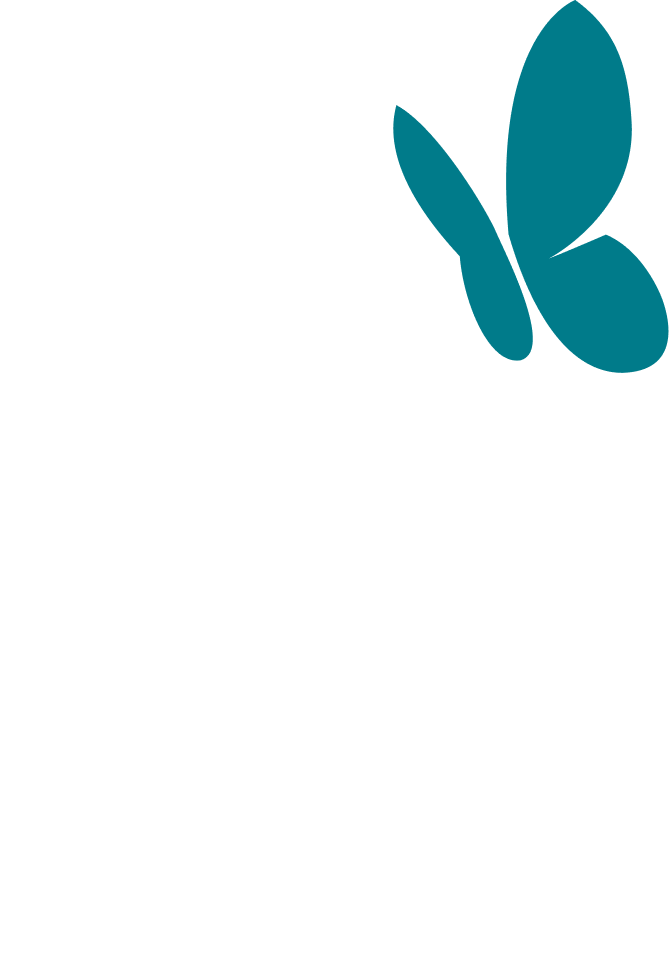 Document icon with binary code, checkmark inside a circle, and a teal butterfly on the upper right corner.