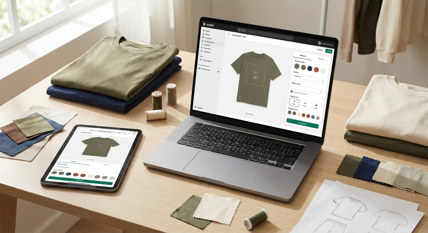Shopify product customizer for apparel brands