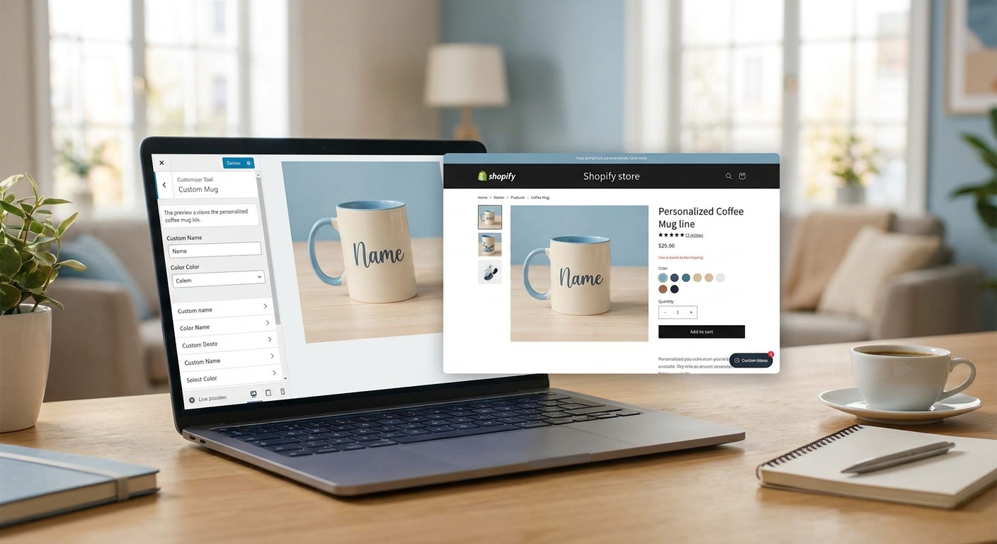 How to set up live preview for a Shopify product customizer