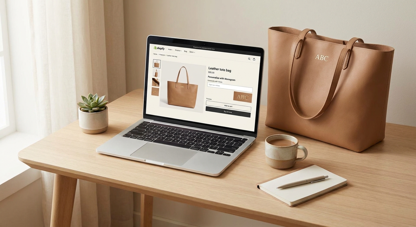How to set up monogramming on Shopify product pages