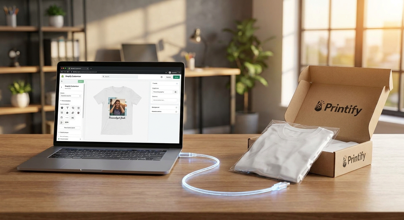 How to connect a Shopify customizer to Printify for fulfillment
