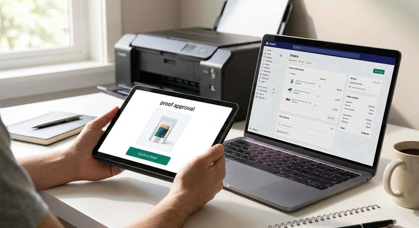 How to add a proof approval step before printing Shopify orders