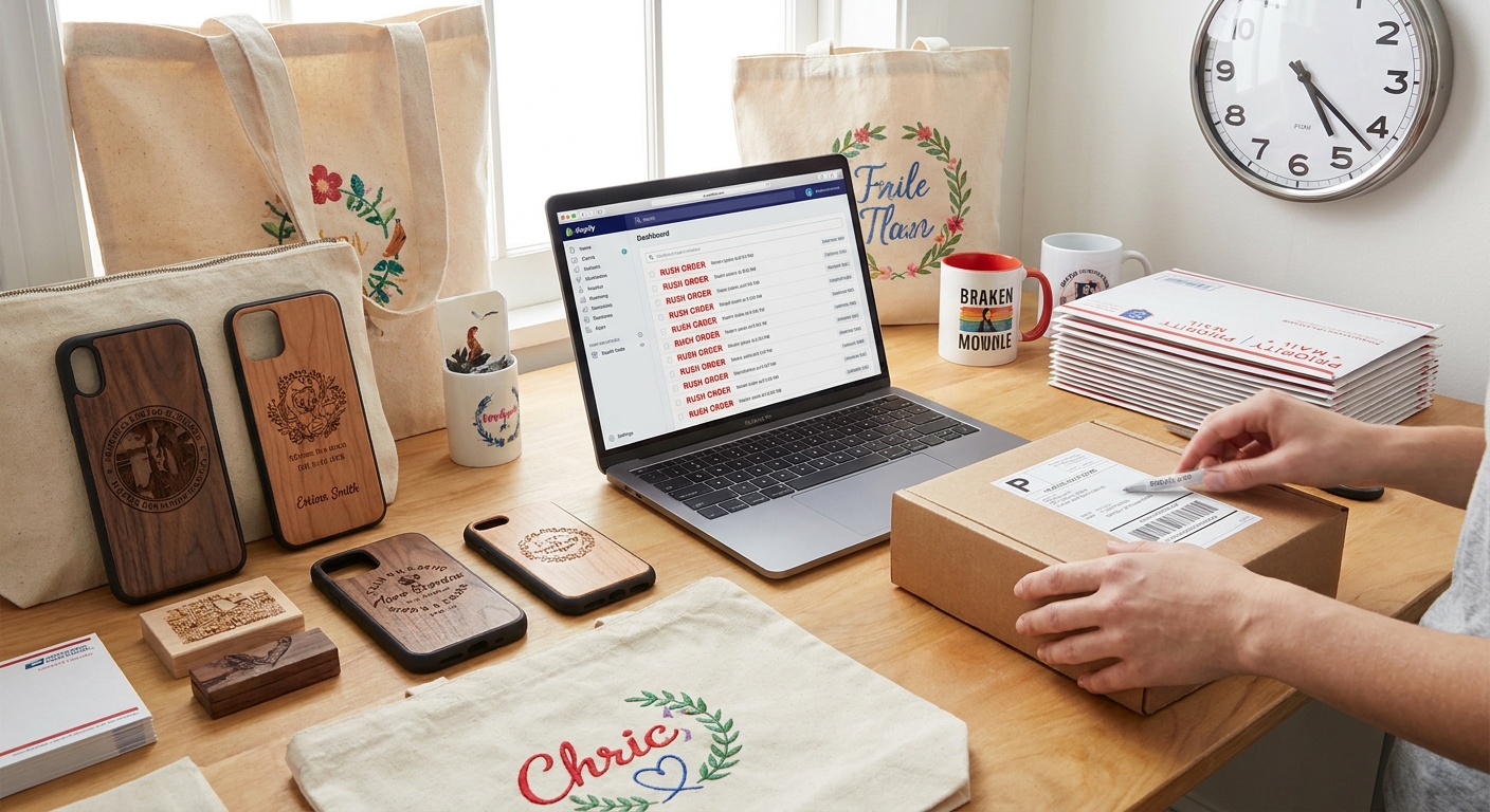 How to handle rush orders for personalized Shopify products