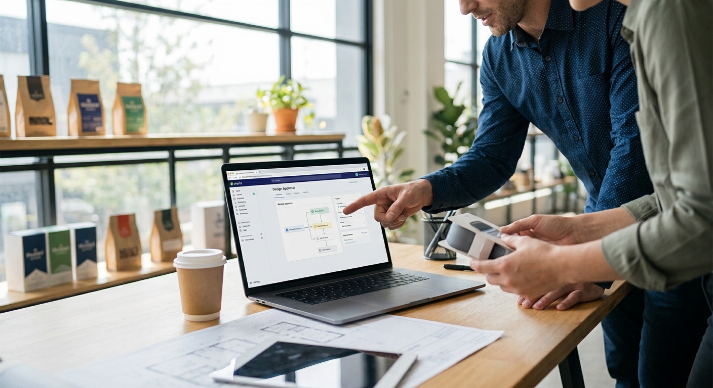 How to set up a design approval workflow for B2B Shopify orders