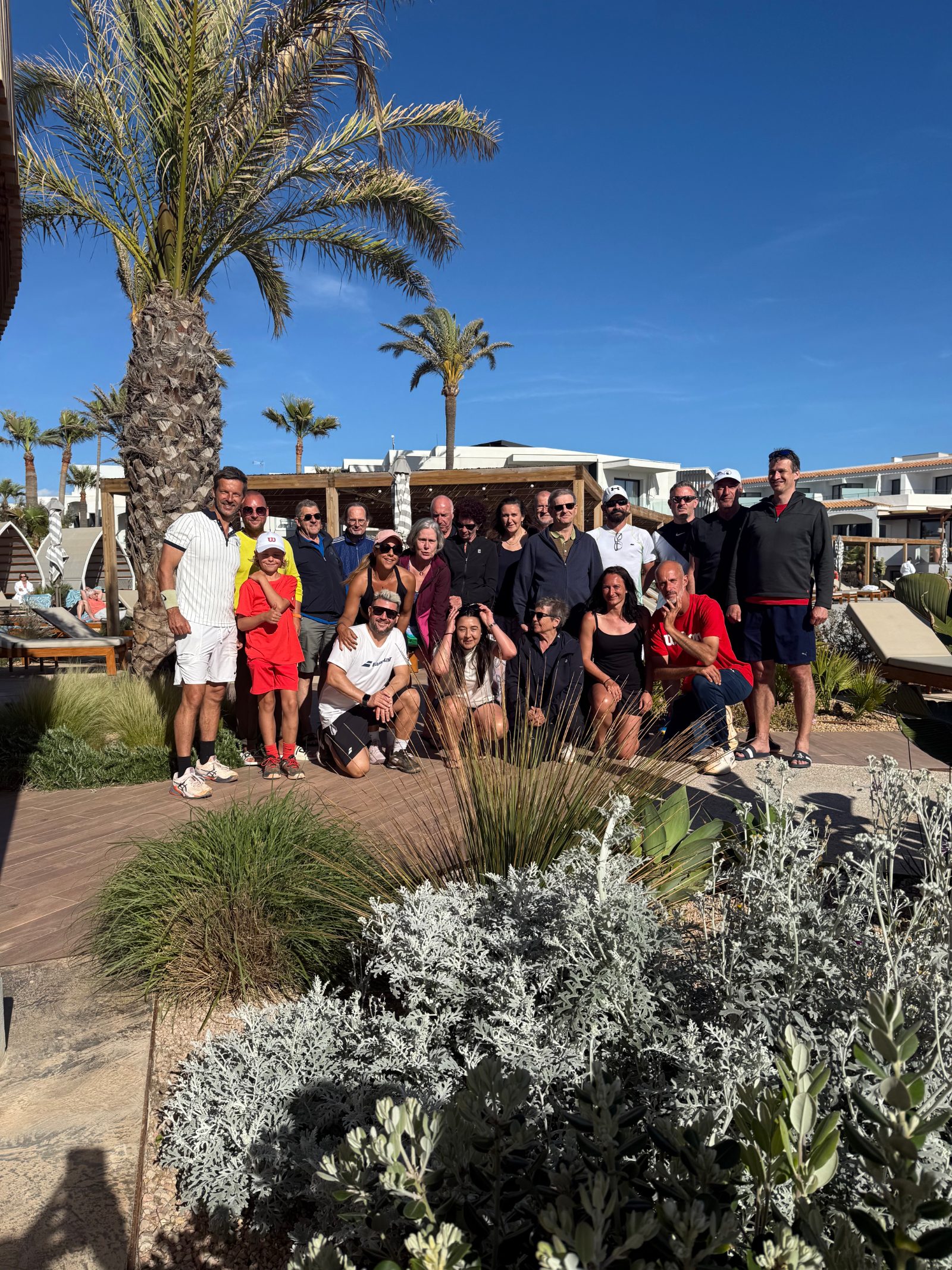 Tennisgruppe beim Vereinsausflug auf Mallorca