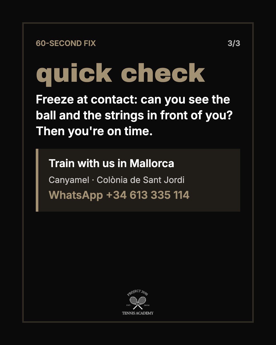 Quick check Treffpunkt