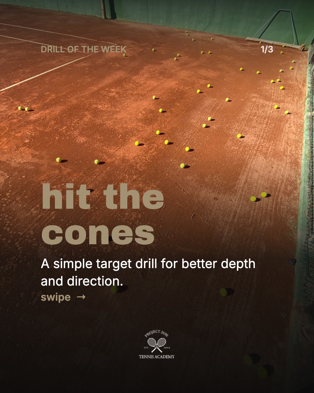 Drill of the week: Zielkegel auf dem Sandplatz