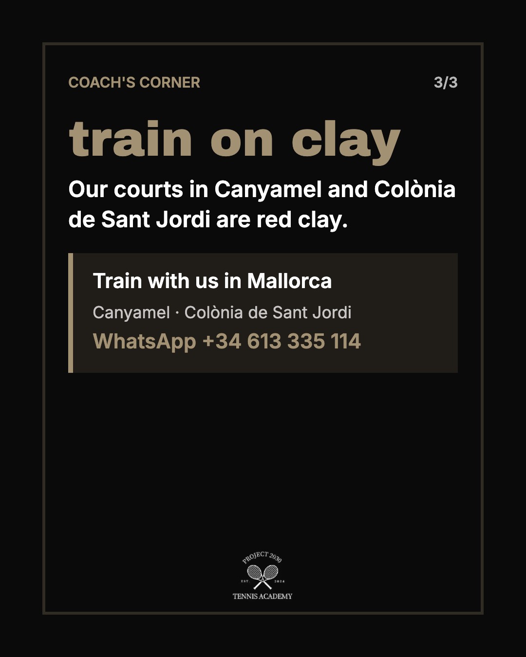 Train on clay