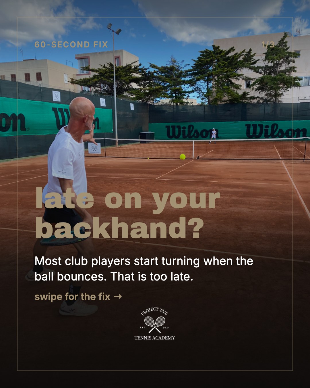 Late on your backhand? Rückhand-Tipp