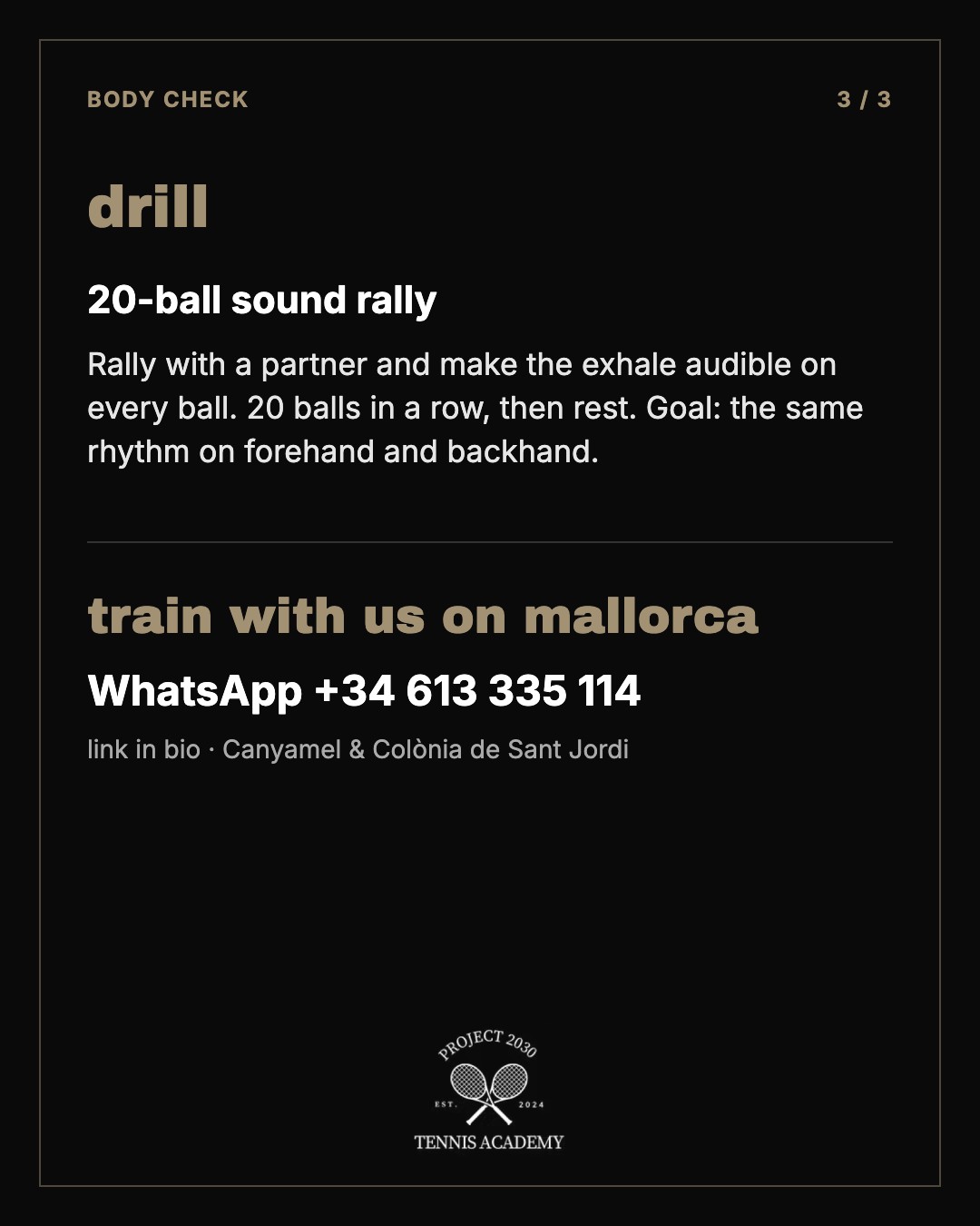 Atem-Übung 20-Ball-Rallye