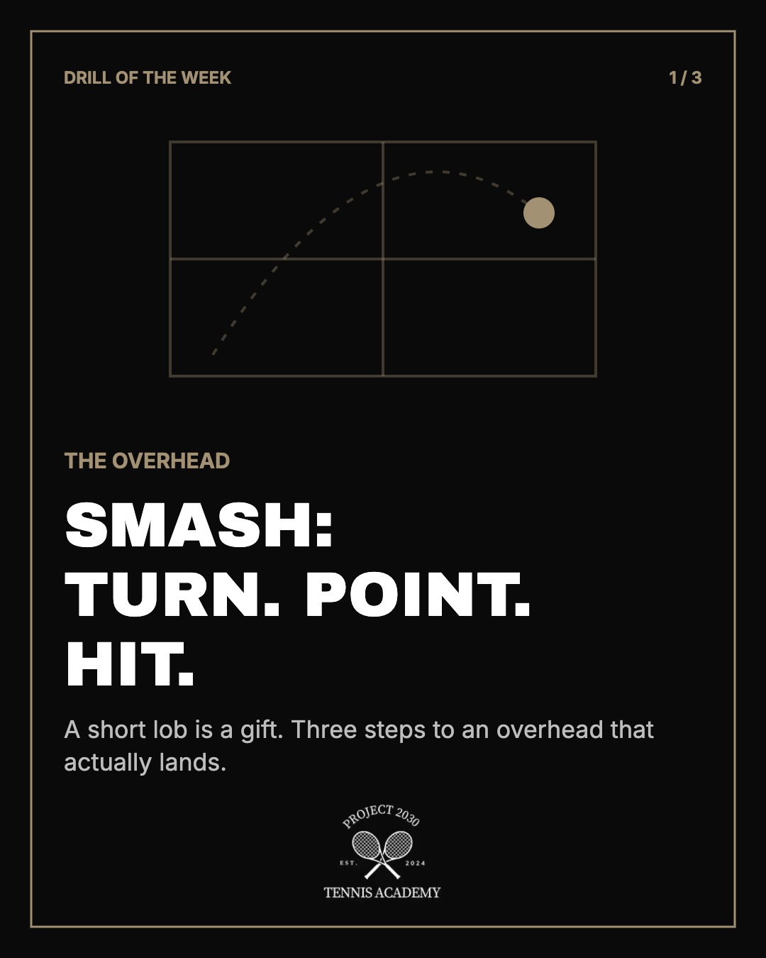 Drill of the Week: Smash – drehen, zeigen, schlagen
