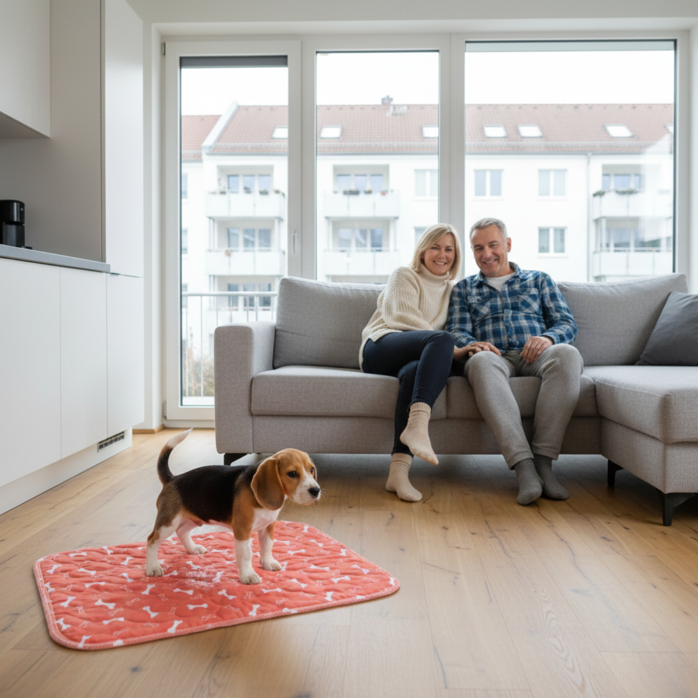 Welpe schläft ruhig