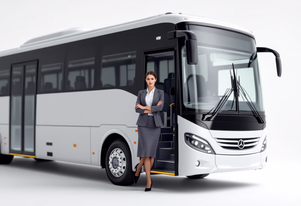 image of wheelchair accessible bus (for a public transportation company)