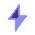 Blue lightning bolt icon inside a circular shape representing fast integration 
