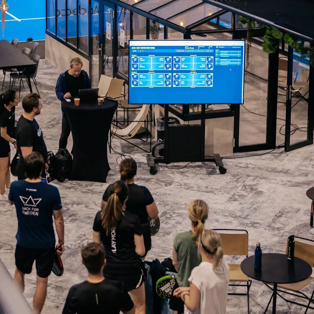 A padel event using Padelboard to smoothly host their tournament.