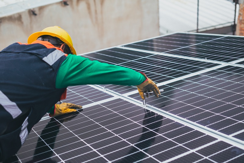Solar Panels for Sustainable Construction