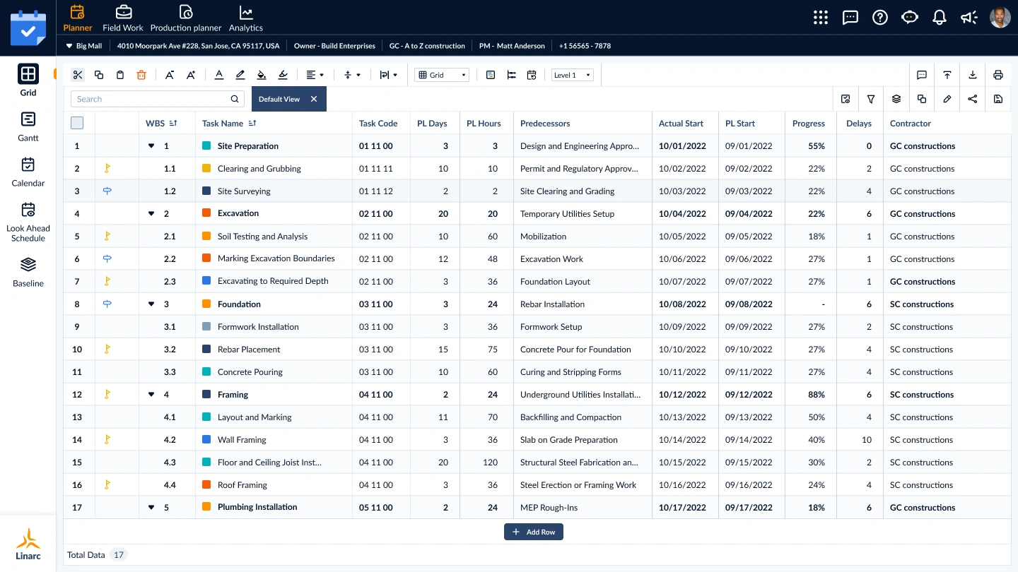 Schedule Web
