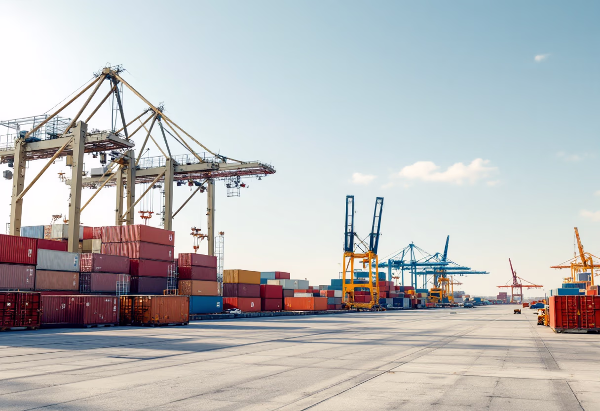 image of port infrastructure for maritime service