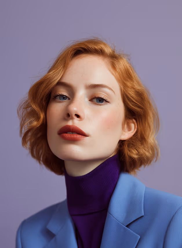 A serious professionally dressed woman, conveying confidence and expertise in HR and recruitment decisions.