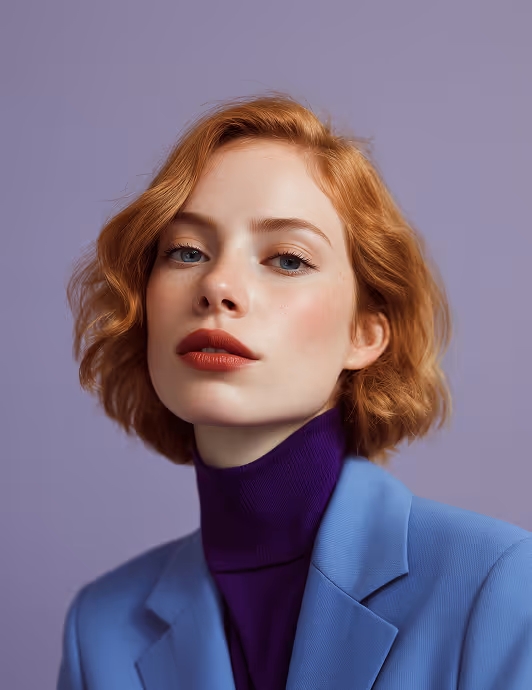 A serious professionally dressed woman, conveying confidence and expertise in HR and recruitment decisions.