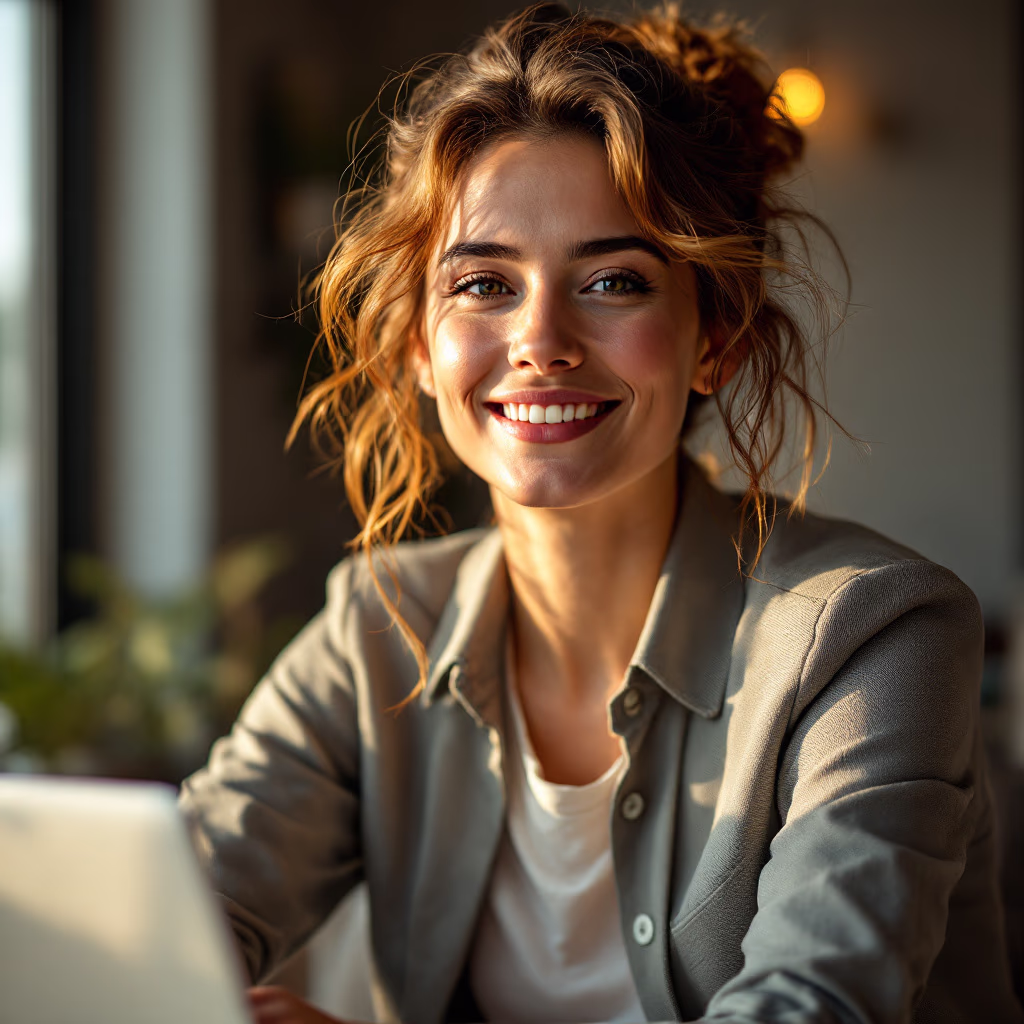 [headshot] image of customer using erp software