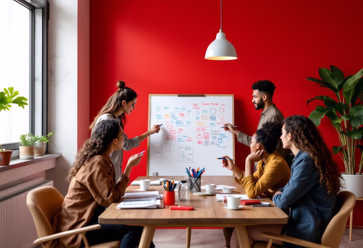 image of brainstorming session (for a pr firm)