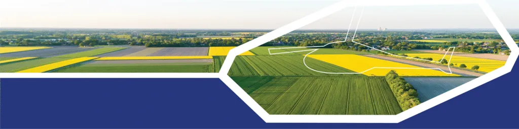 Dutch farmland landscape banner for the FRESHEM-NL project