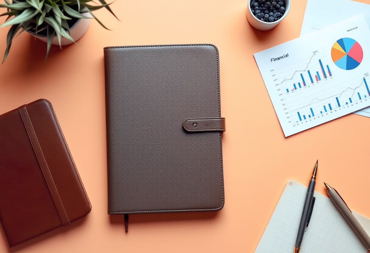 background image of financial documents, graphs for a financial advisor