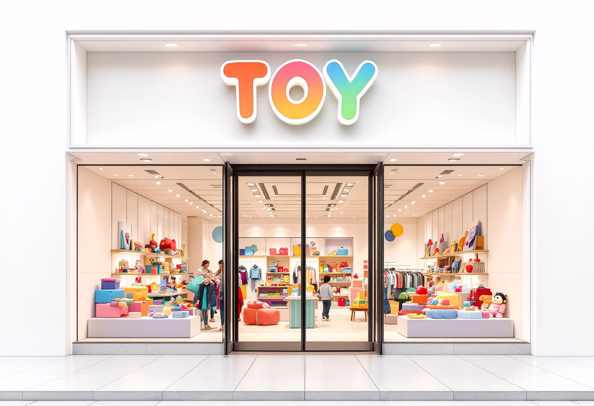 image of store exterior (for a toys & game store)