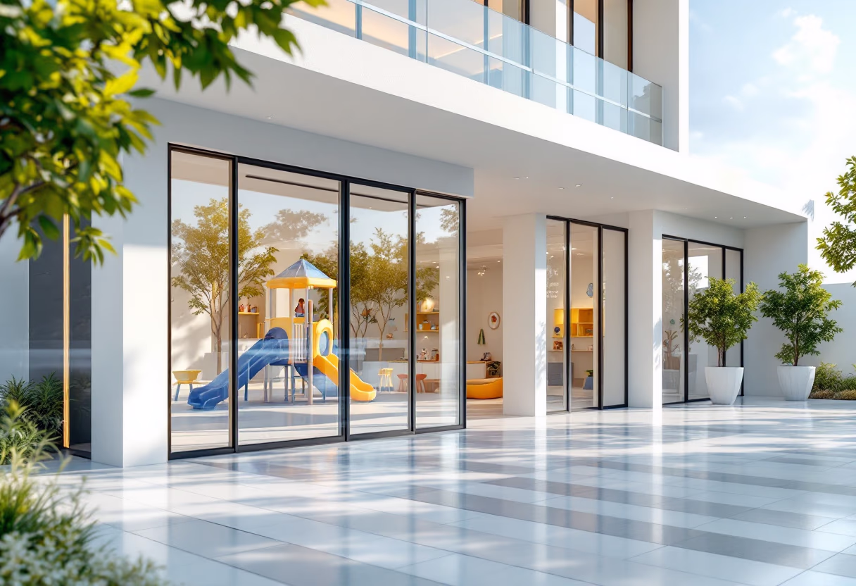 image of school exterior (for a preschool & daycare)