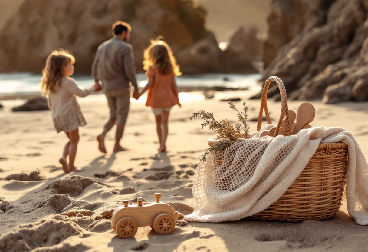 image of a family on vacation