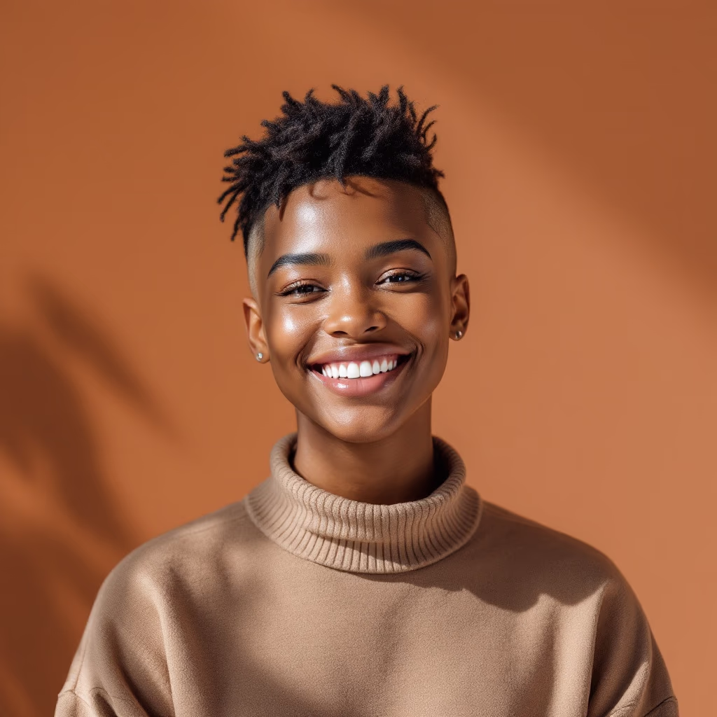 [headshot] image of happy tenant (for a property management company)