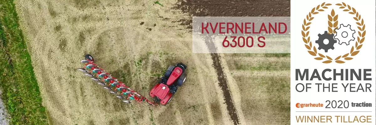 Плуг Kverneland 6300S ново поколение, удостоен с наградата Машина на годината 2020