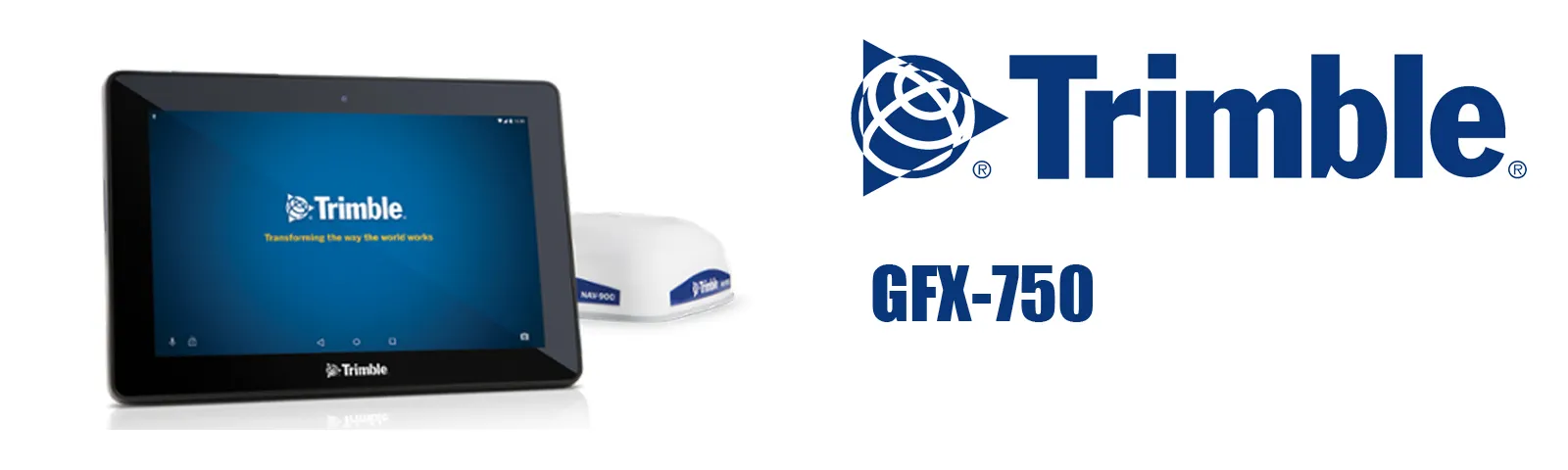 New Trimble GFX-750 navigation display featuring updated interface and precision farming capabilities