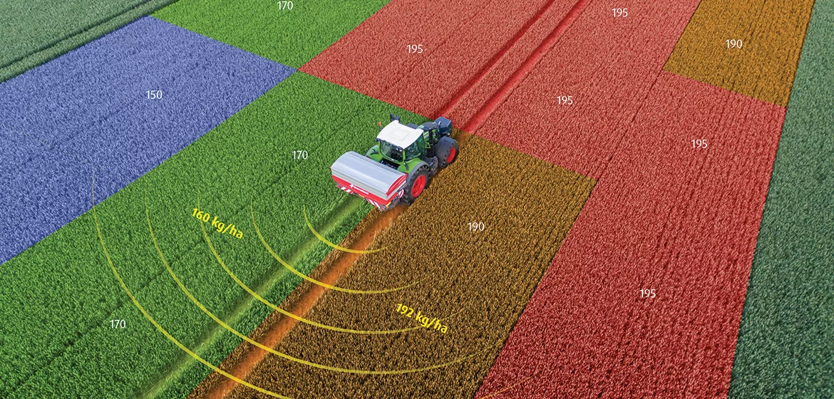 Торене с променлива норма с Kverneland Multirate