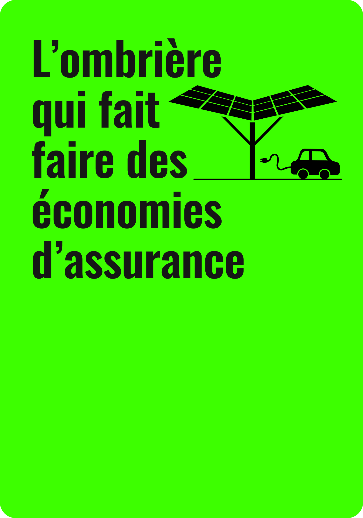 Ombrière et économie