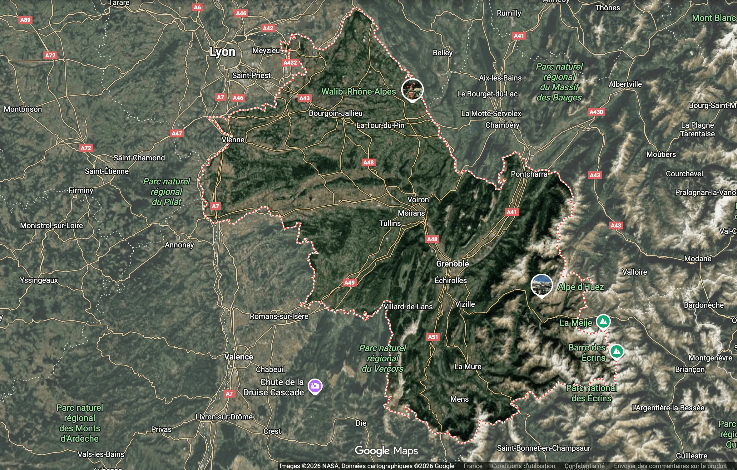 Zone d'intervention CCP Confort-Chauffagiste Isère département 38