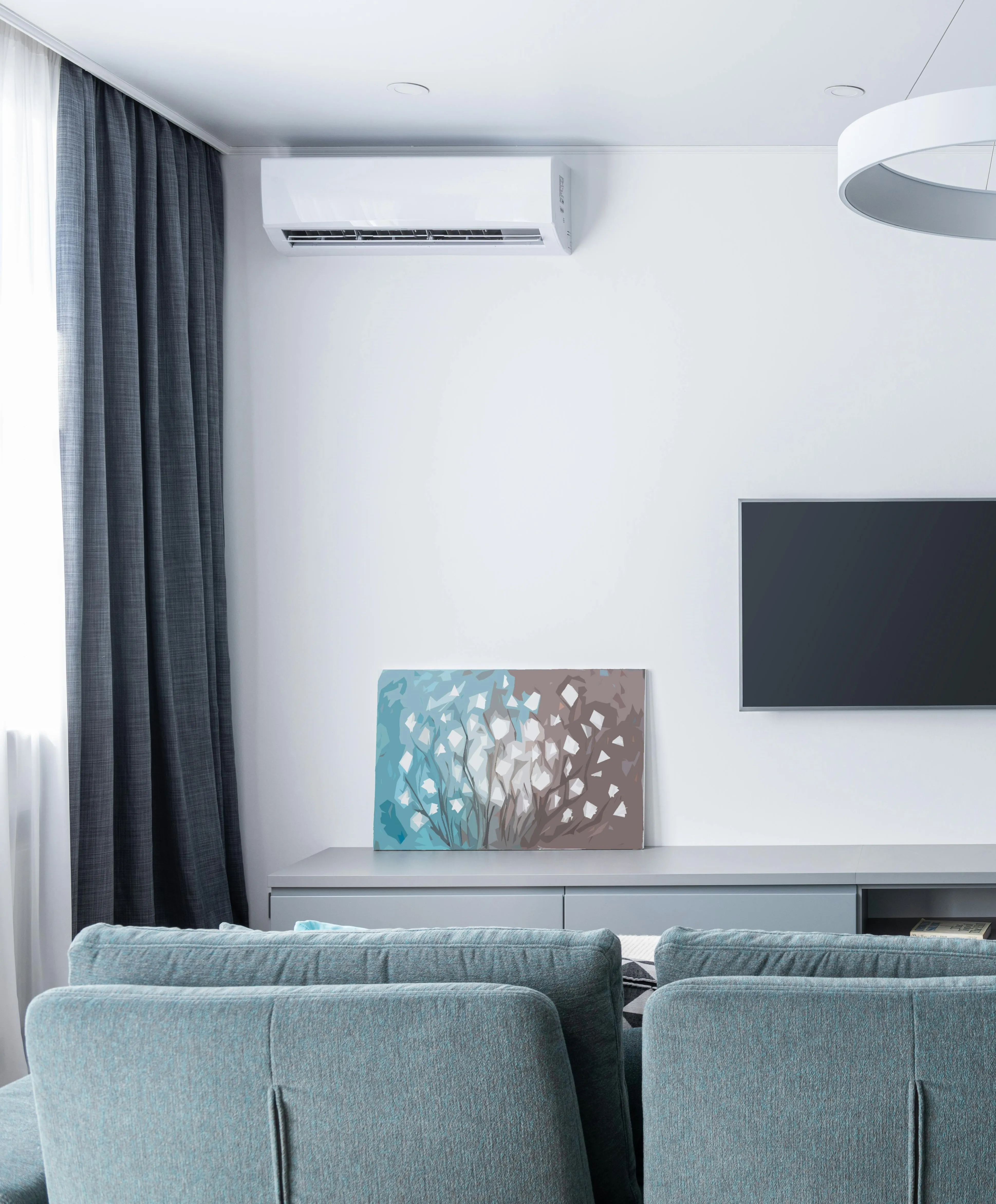 Climatisation murale dans un salon à Grenoble, désinfection et entretien par CCP Confort