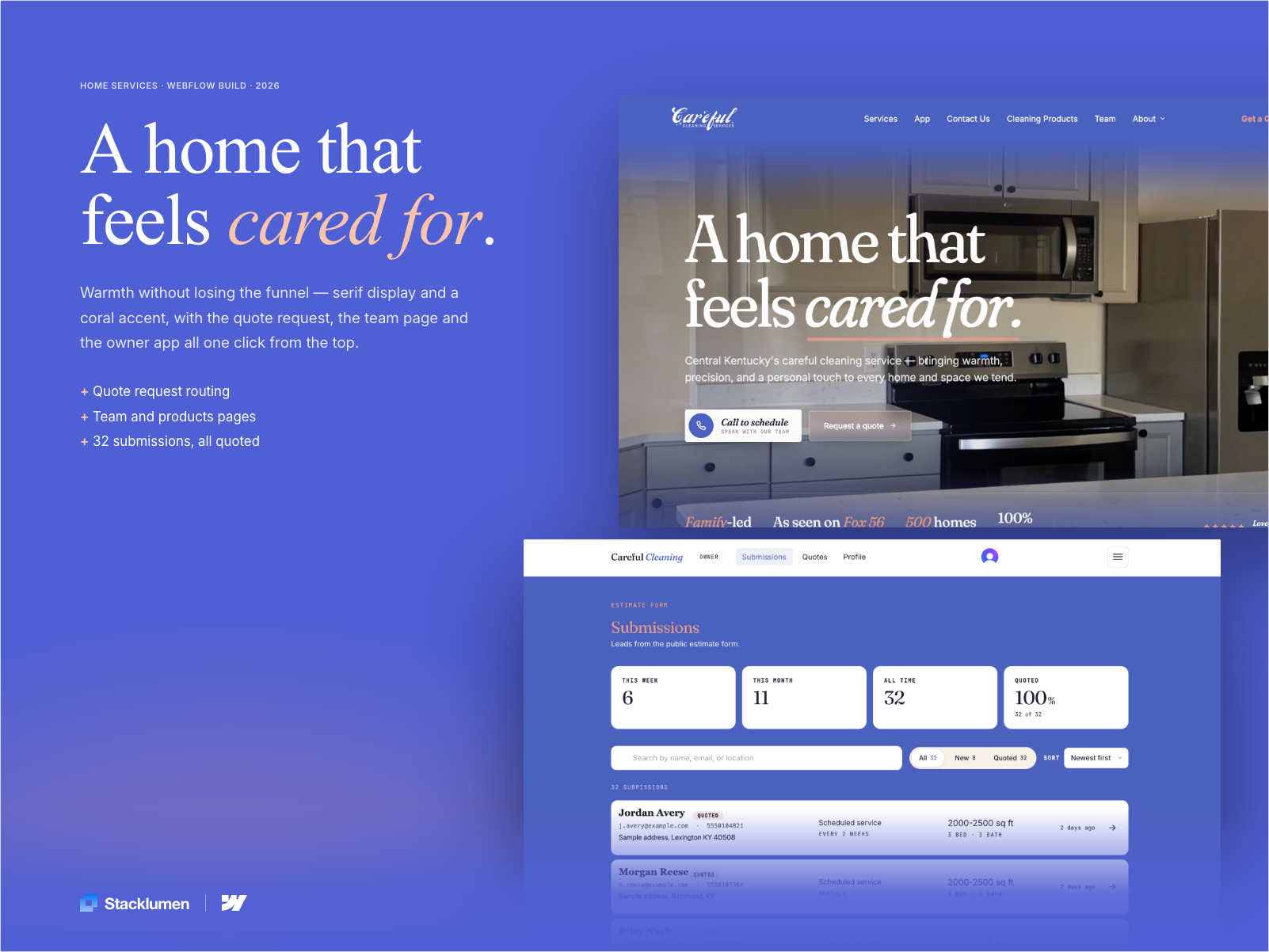 Careful Cleaning website
