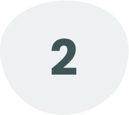 Chiffre 2 en gris foncé centré dans un cercle gris clair.