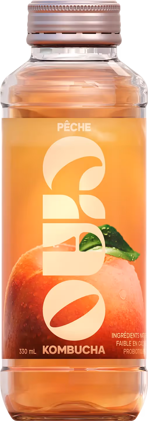 Bouteille de Ciao Kombucha saveur Pêche